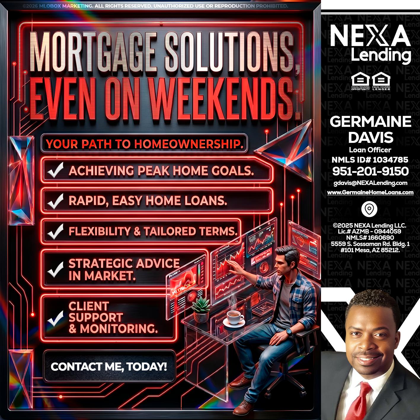 WEEKEND SOLUTIONS - Germaine Davis -Loan Officer