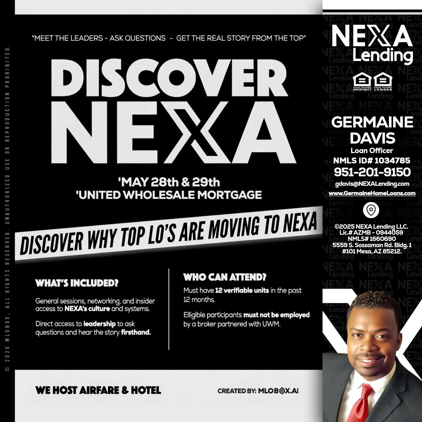 DISCOVER NEXA - Germaine Davis -Loan Officer