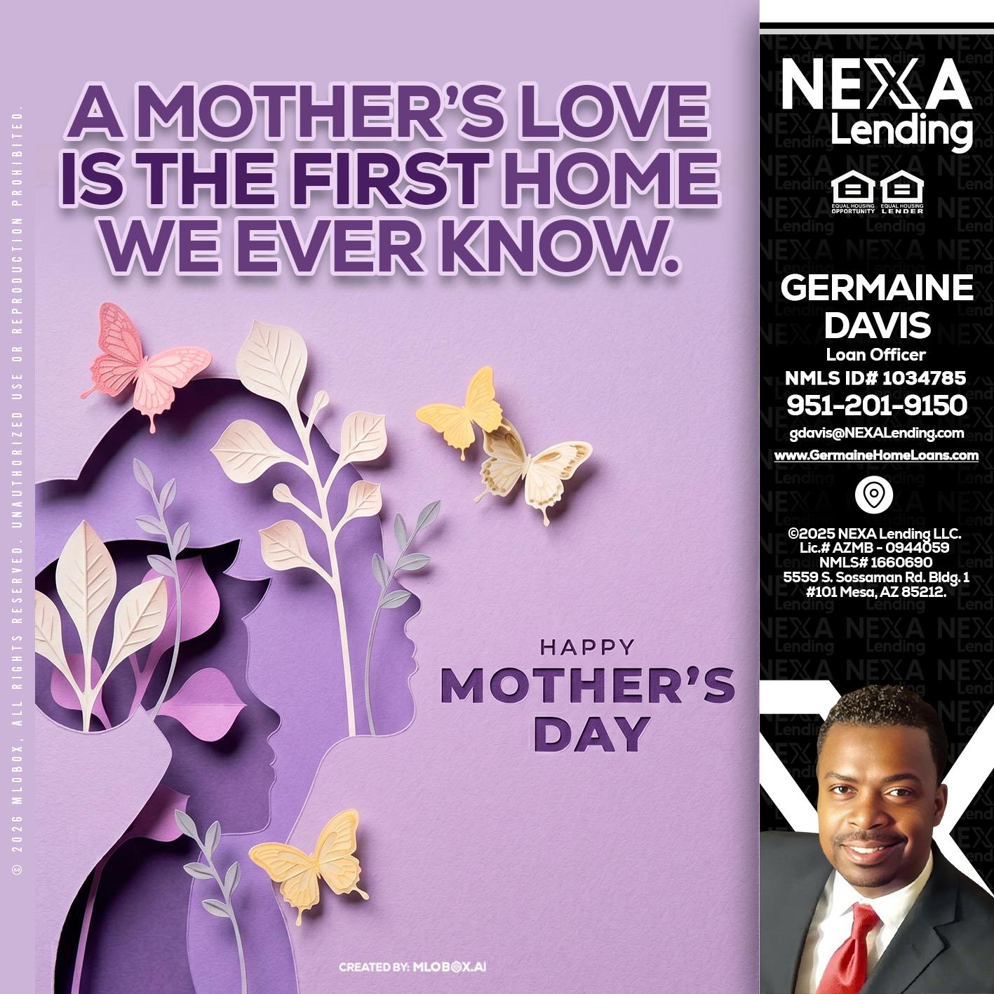 MOTHERS DAY - Germaine Davis -Loan Officer