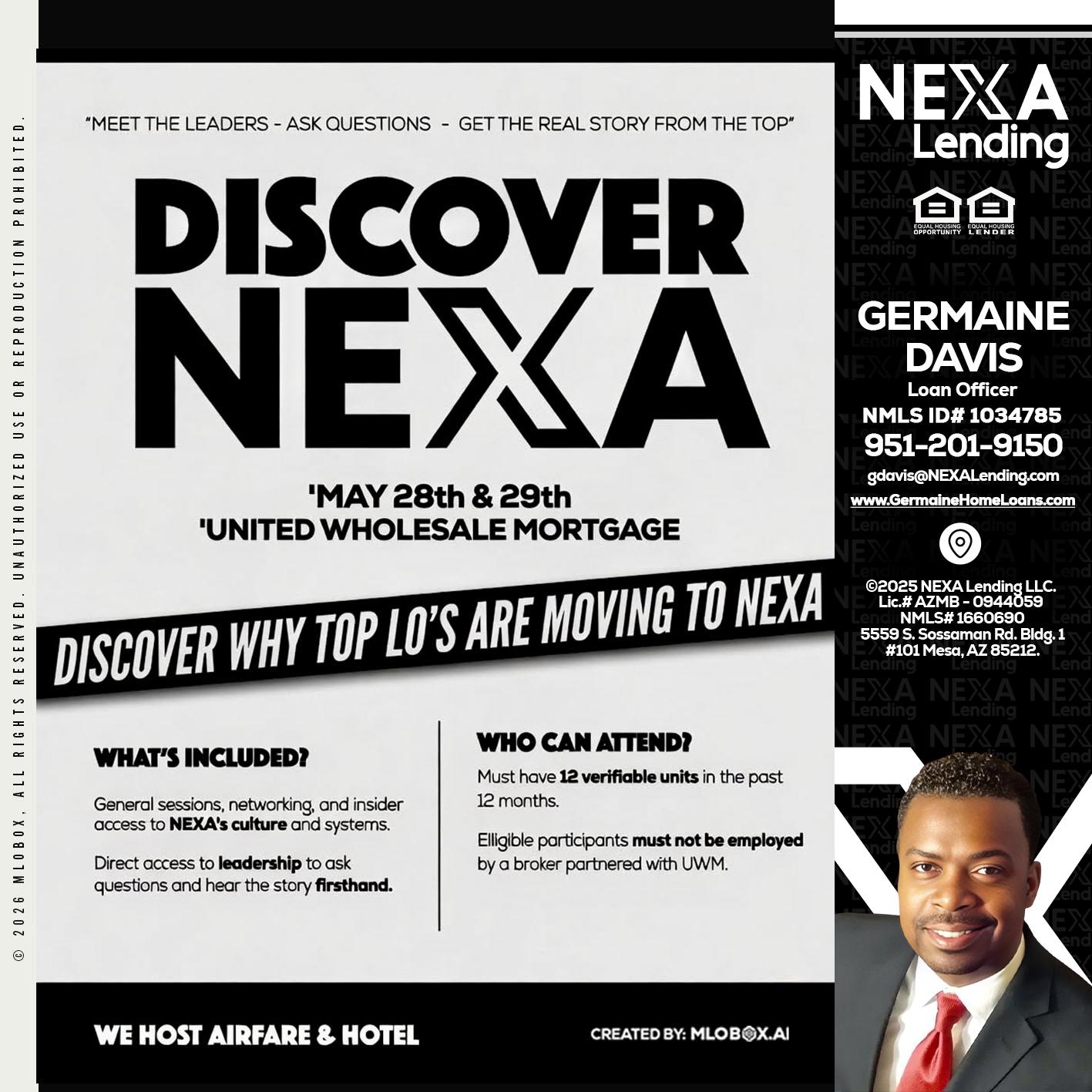 DISCOVER NEXA - Germaine Davis -Loan Officer