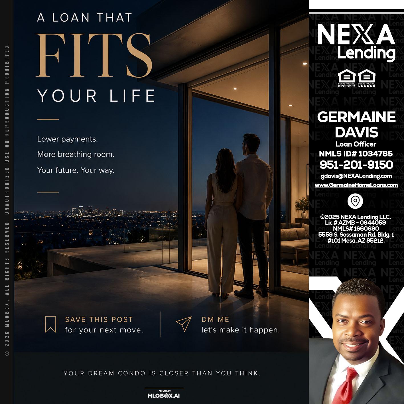 LOANS THAT FIT - Germaine Davis -Loan Officer
