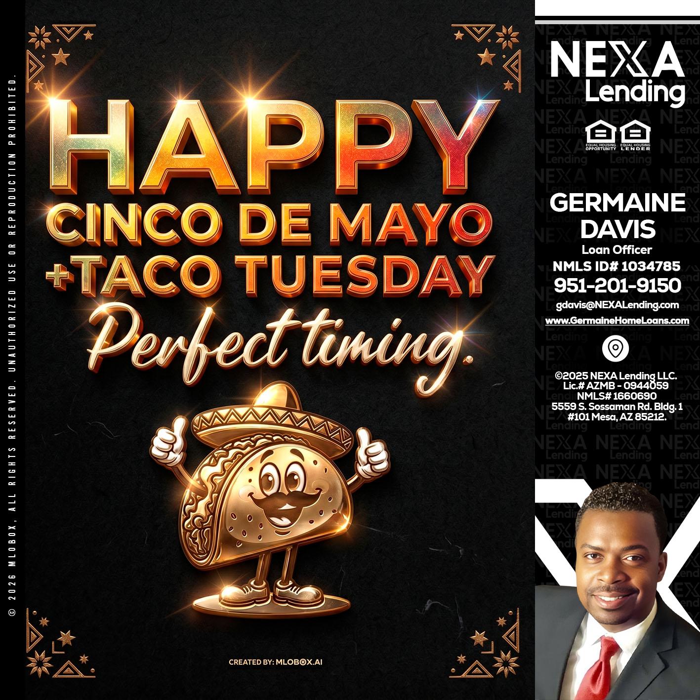 happy 5 de mayo - Germaine Davis -Loan Officer