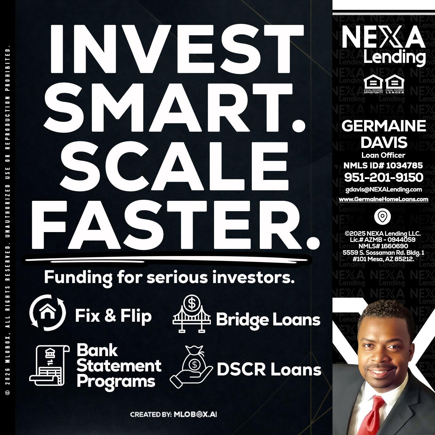 INVEST SMART - Germaine Davis -Loan Officer