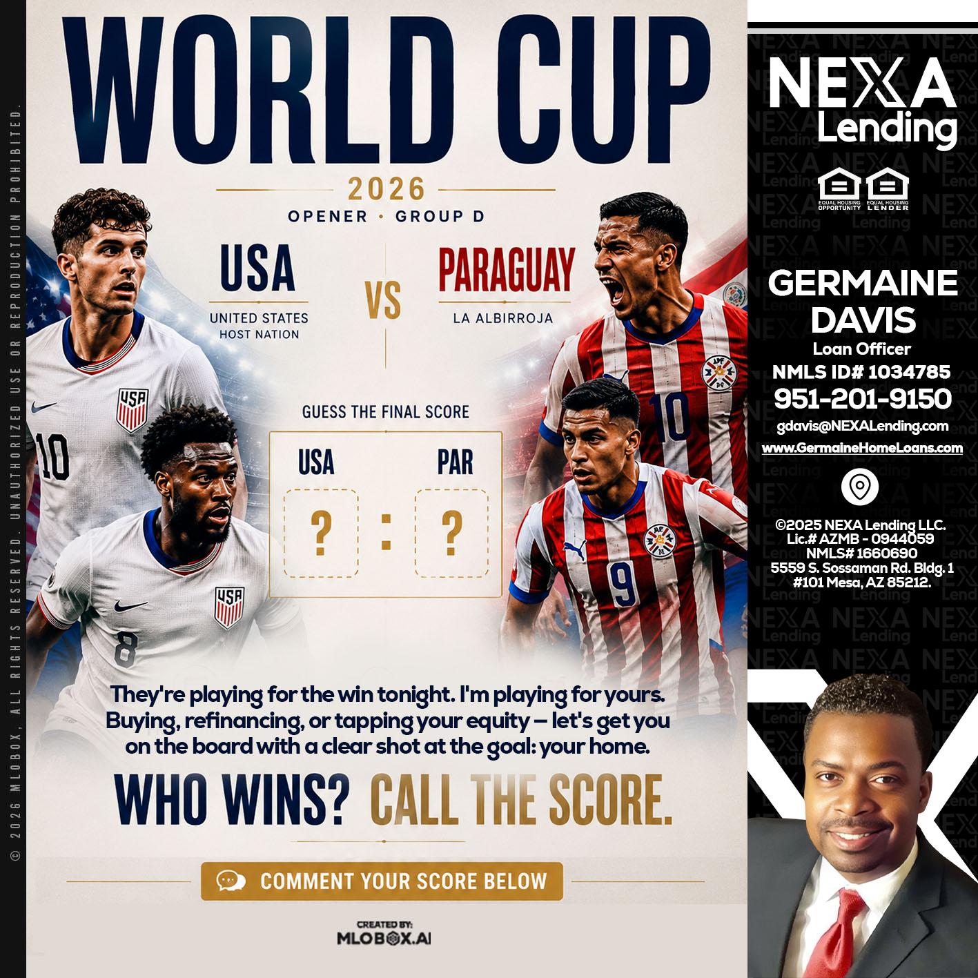 WORLD CUP 2026 - Germaine Davis -Loan Officer