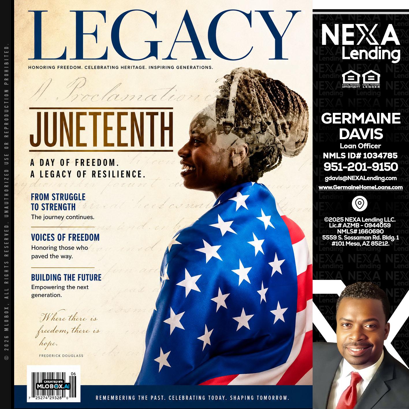 LEGACY - Germaine Davis -Loan Officer
