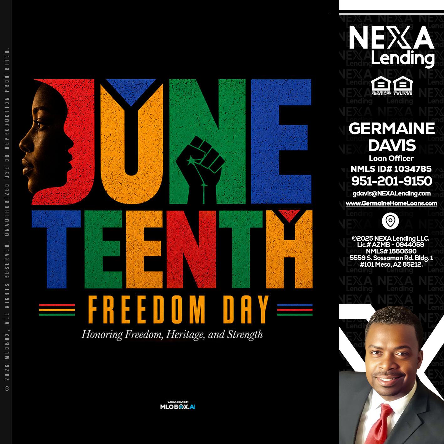 Juneteenth - Germaine Davis -Loan Officer