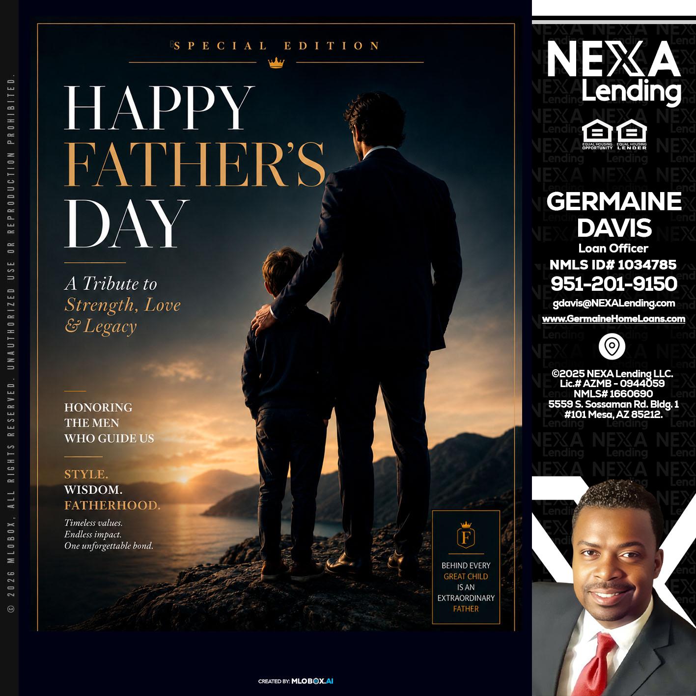 HAPPY FATHERS DAY - Germaine Davis -Loan Officer