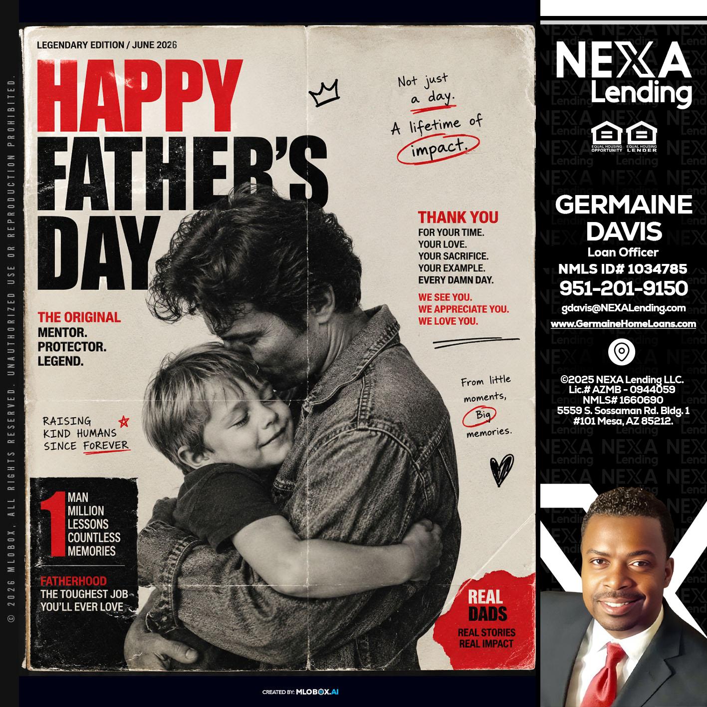 HAPPY FATHERS DAY - Germaine Davis -Loan Officer