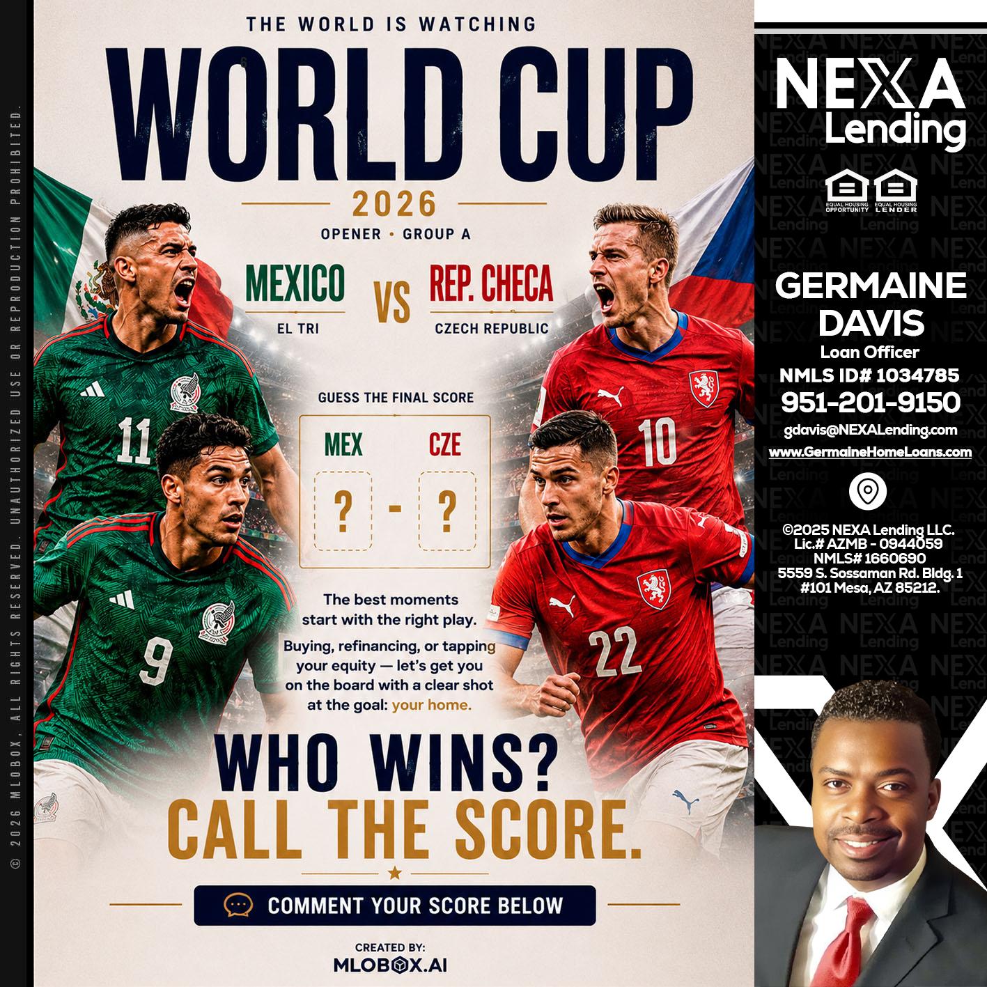 WORLD CUP 2026 - Germaine Davis -Loan Officer