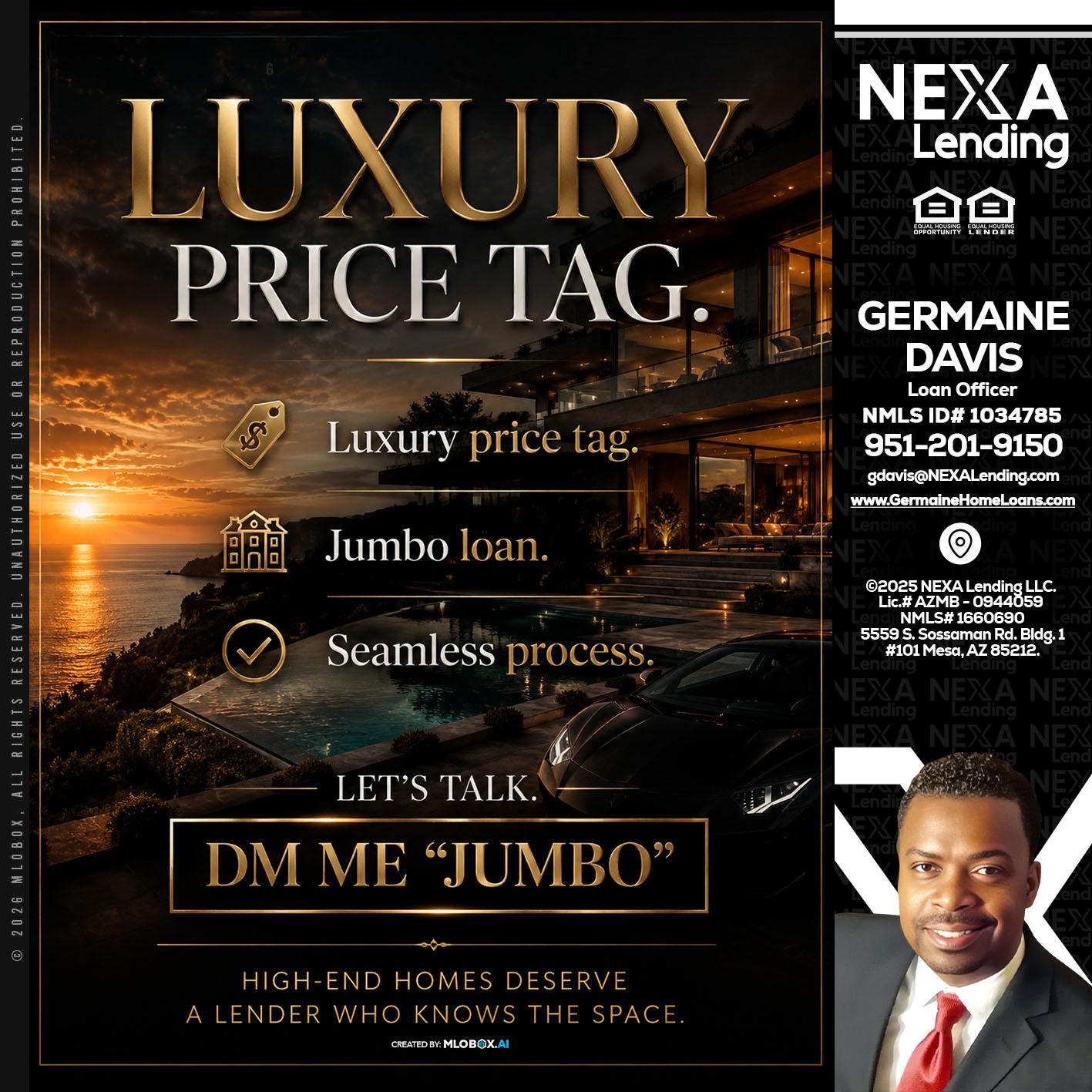 LUXURY PRICE - Germaine Davis -Loan Officer