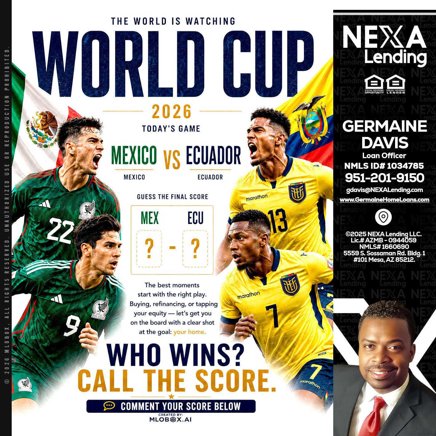 WORLD CUP 2026 - Germaine Davis -Loan Officer