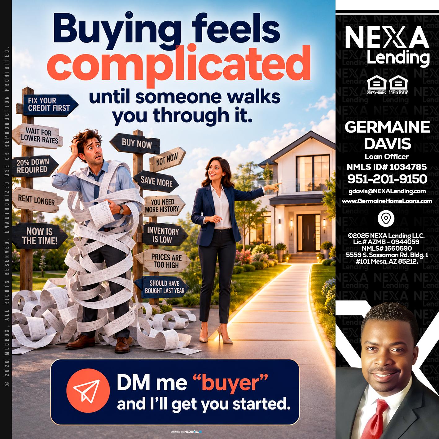 buying feels - Germaine Davis -Loan Officer
