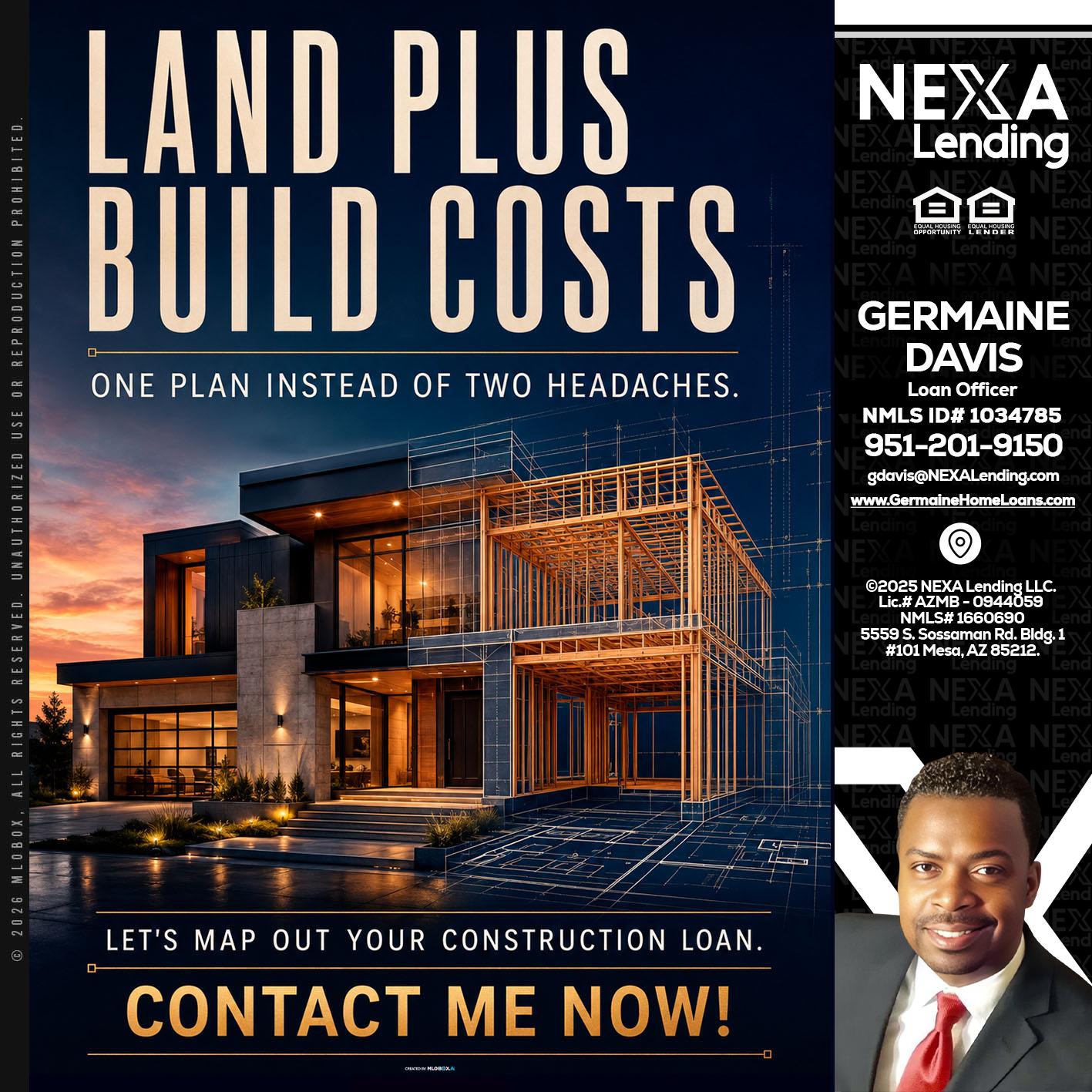 LAND PLUS - Germaine Davis -Loan Officer