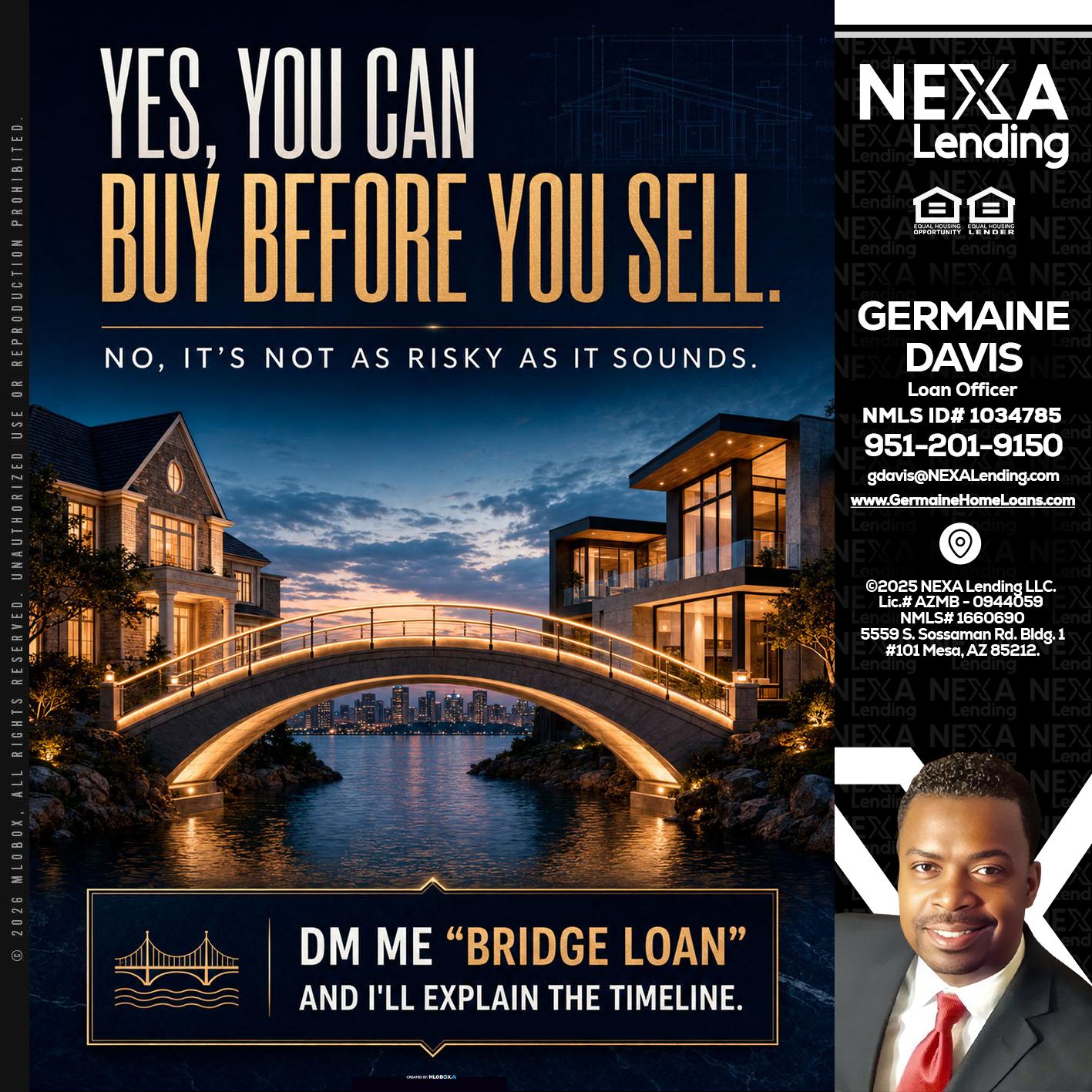 YES, YOU CAN - Germaine Davis -Loan Officer