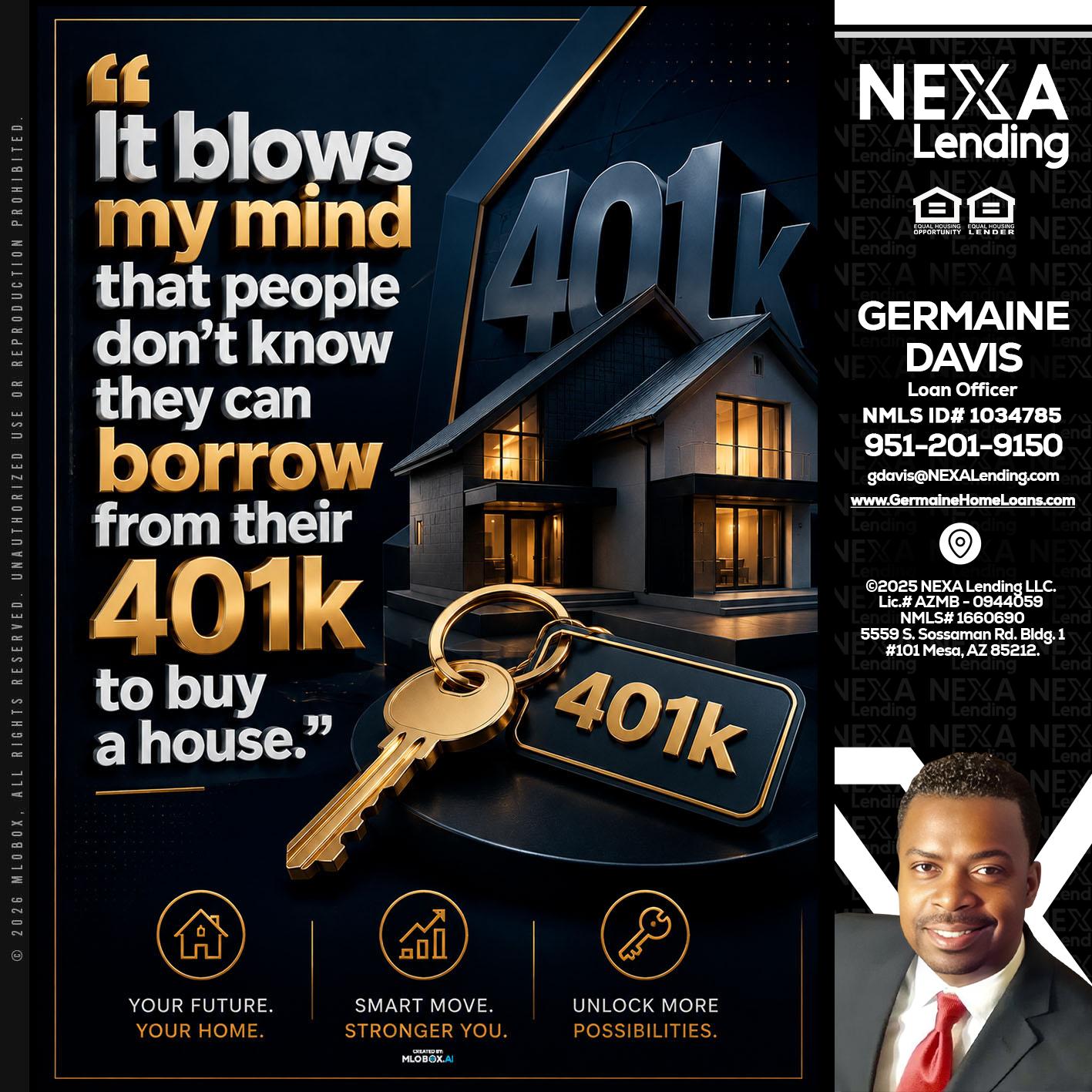 401 K - Germaine Davis -Loan Officer