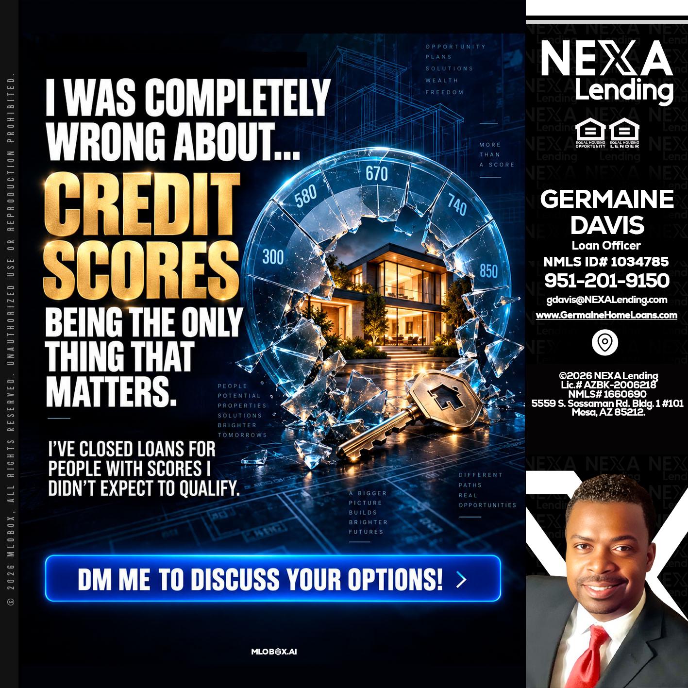 I WAS COMPLETY - Germaine Davis -Loan Officer