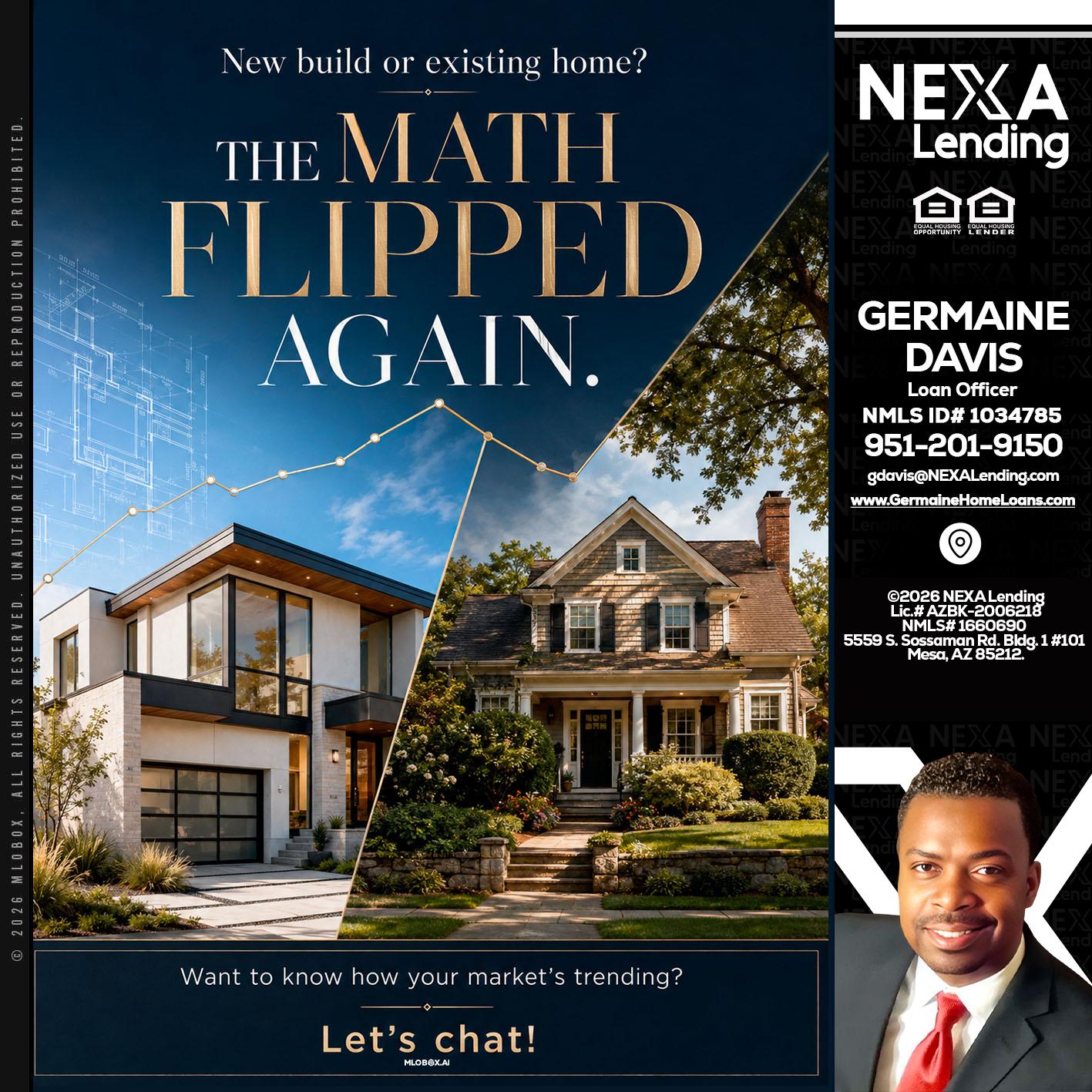 THE MATH FLIPED - Germaine Davis -Loan Officer