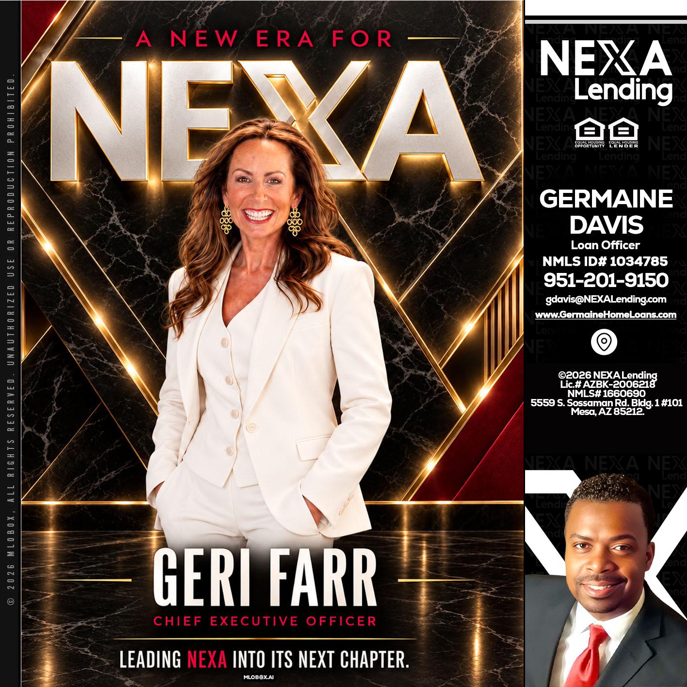 GERI FARR - Germaine Davis -Loan Officer