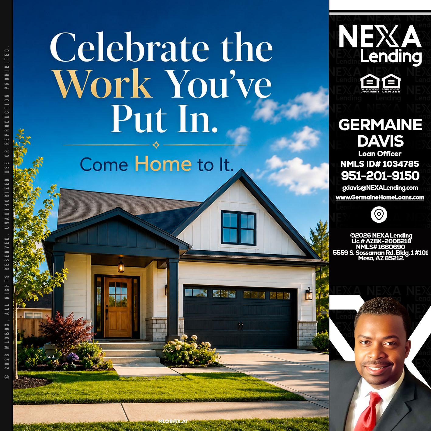 celebrate Labor Day - Germaine Davis -Loan Officer