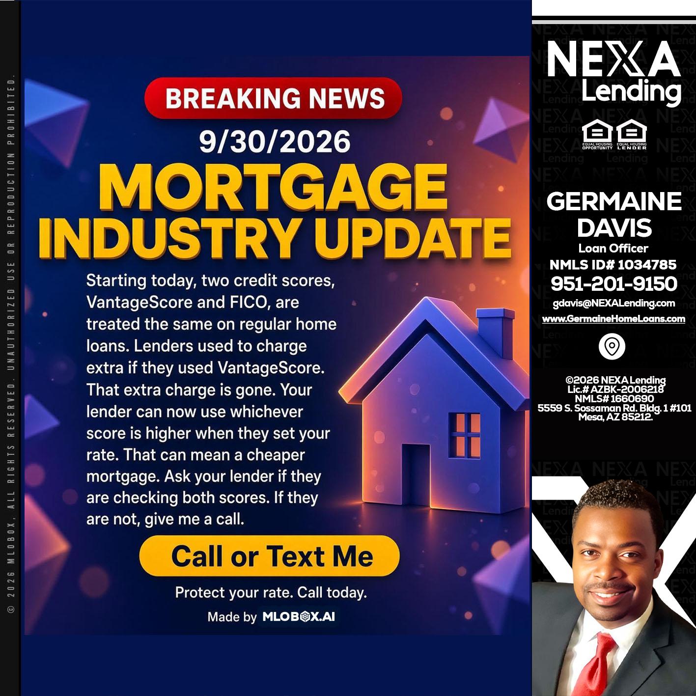 BREAKING NEWS - Germaine Davis -Loan Officer