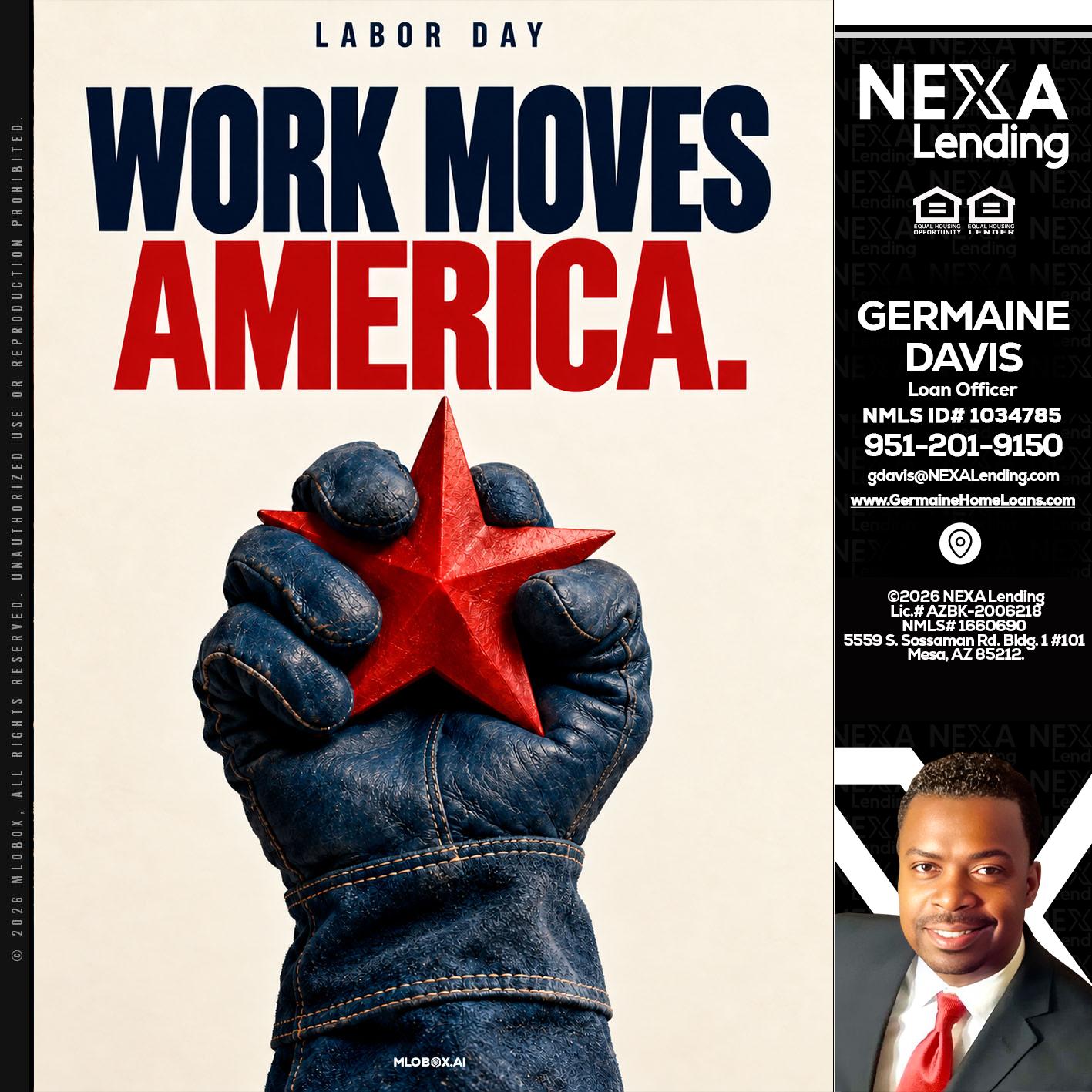 WORKS MOVES AMERICA - Germaine Davis -Loan Officer