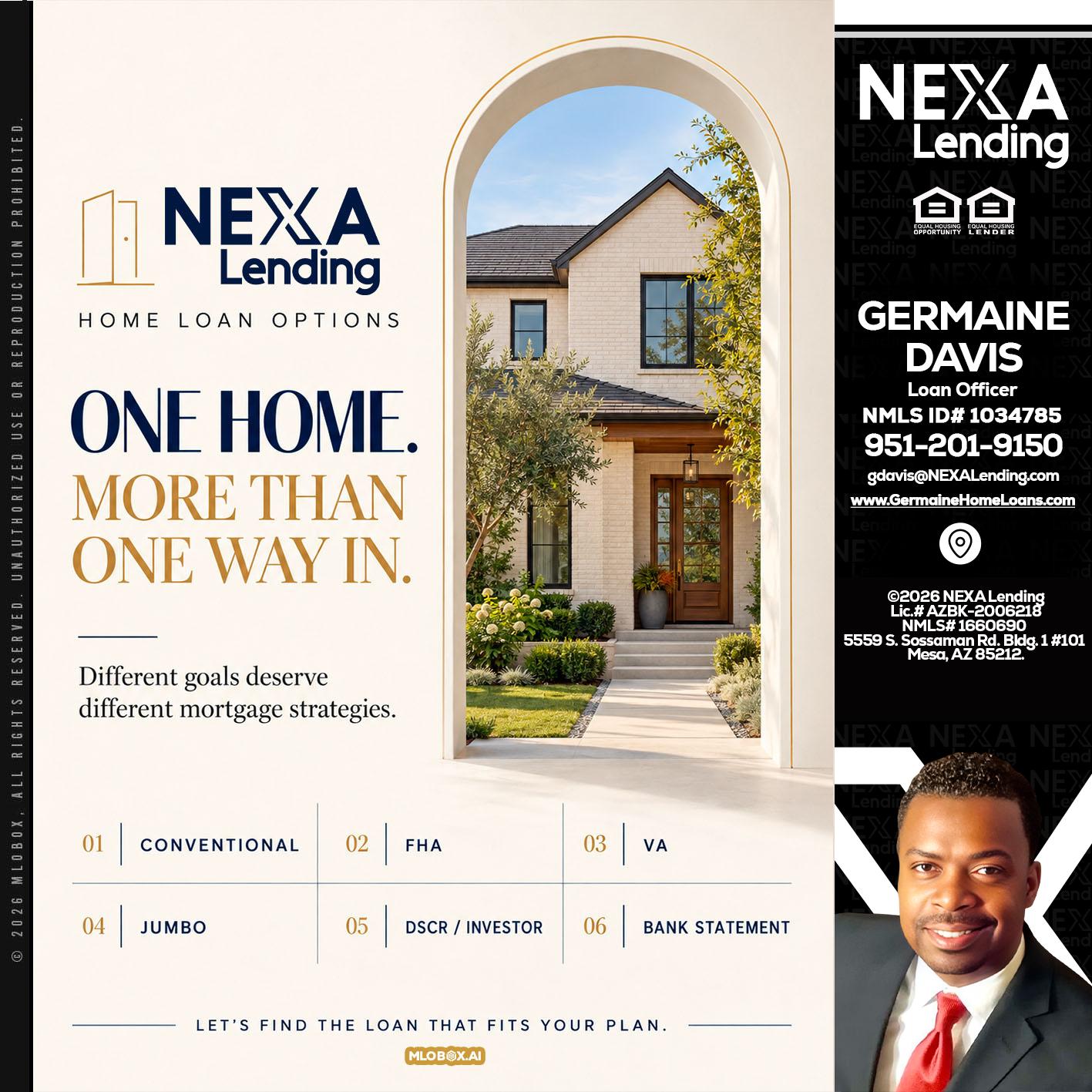 ONE HOME - Germaine Davis -Loan Officer