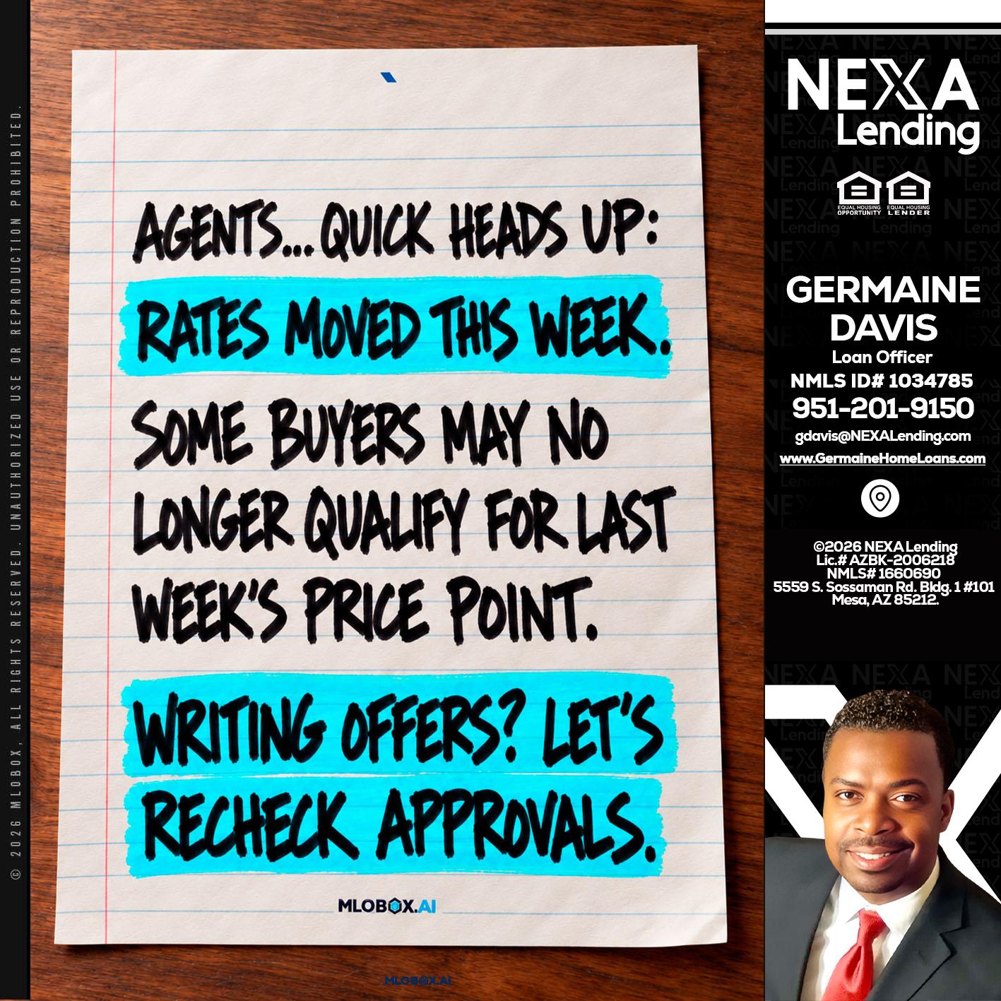 AGENTS - Germaine Davis -Loan Officer
