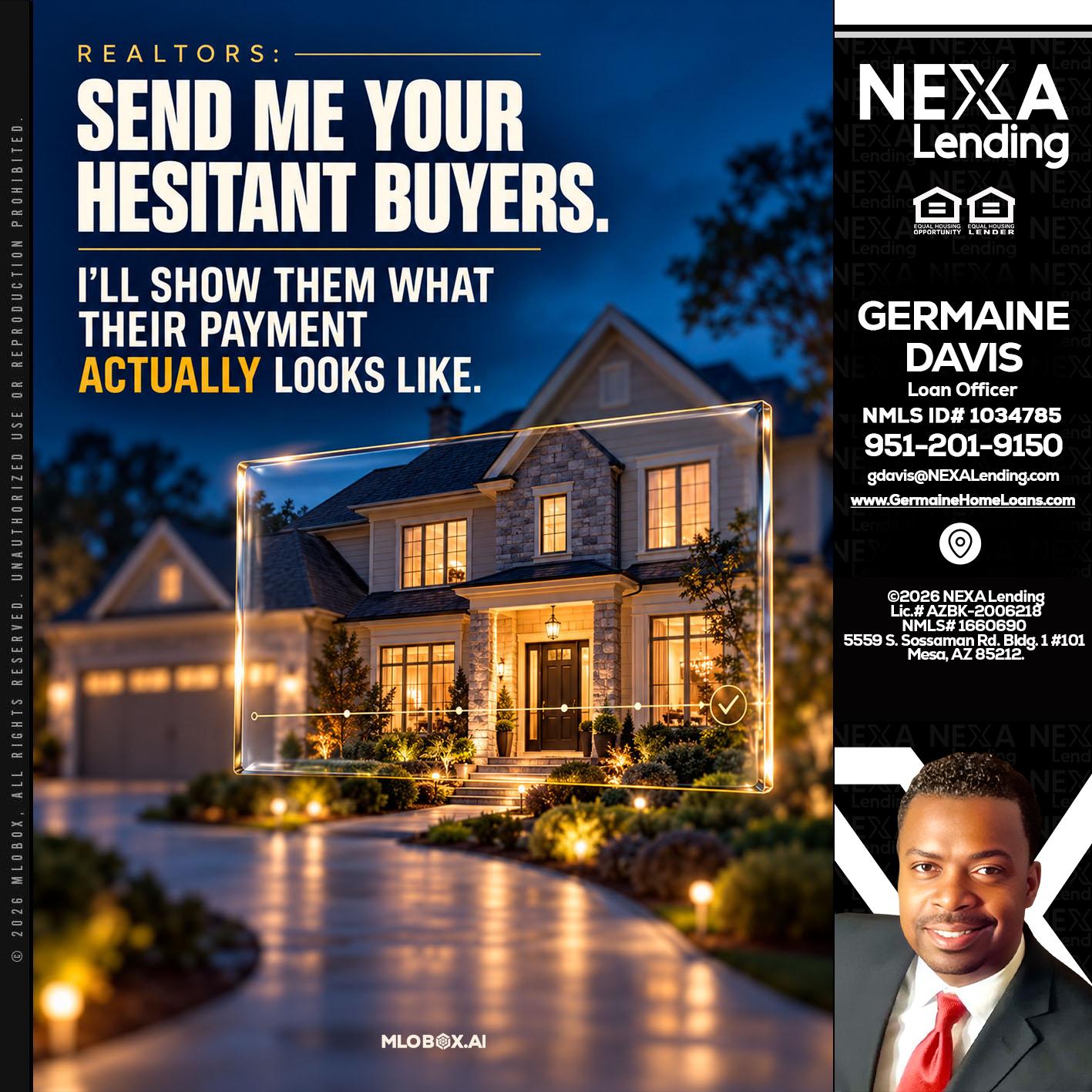 REALTOR - Germaine Davis -Loan Officer