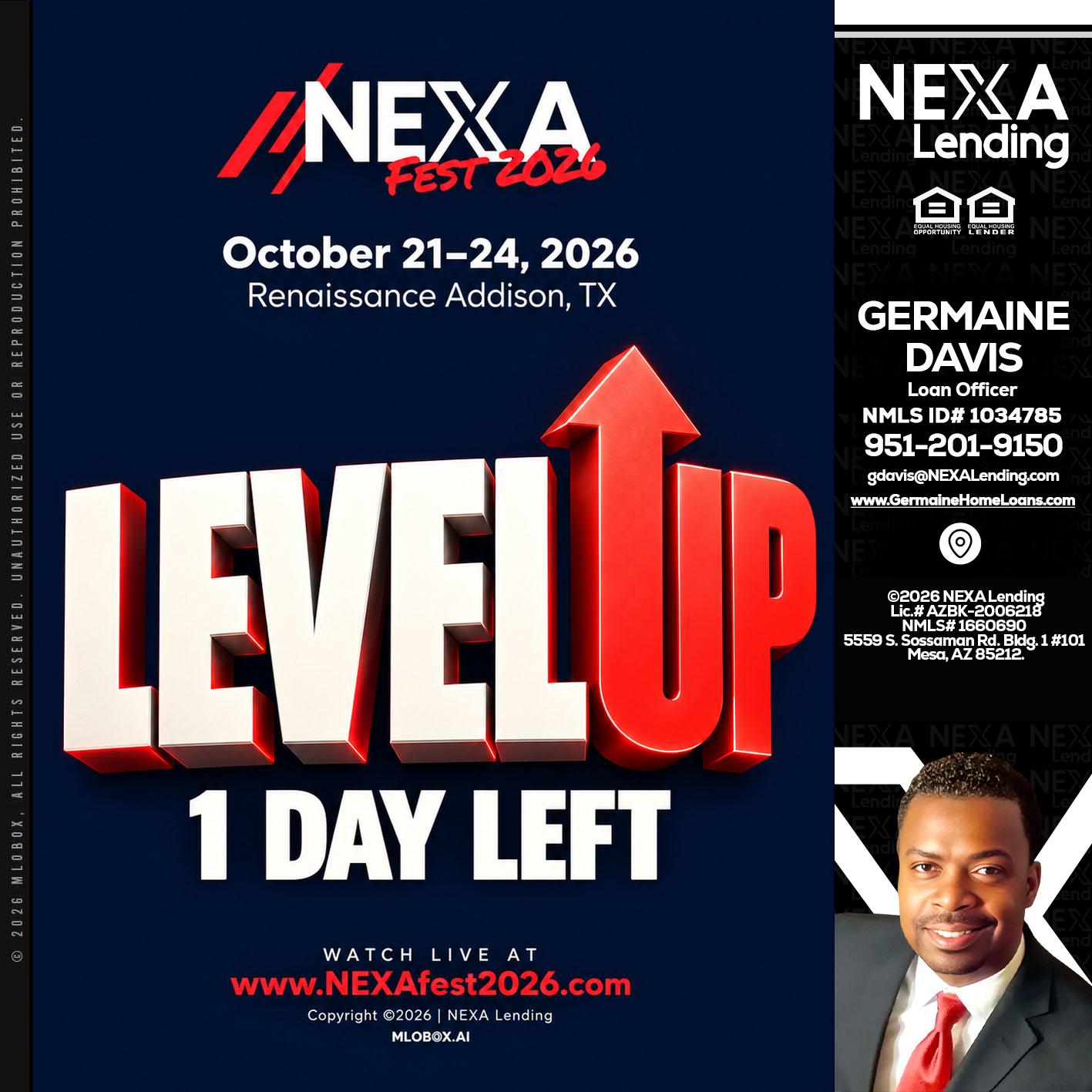 LEVEL UP - Germaine Davis -Loan Officer